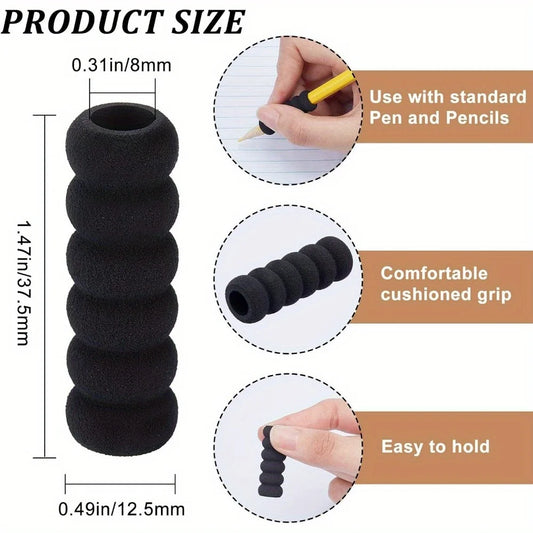 Soft Foam Pencil Grips for Pens, Pencils & Drawing Tools