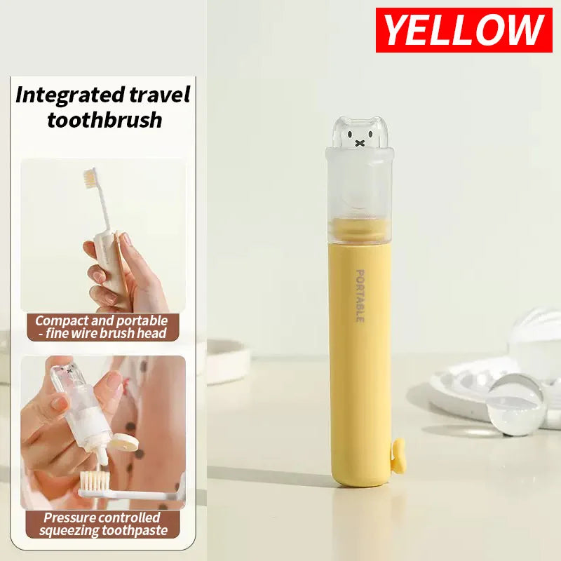 Portable Folding Travel Toothbrush Set