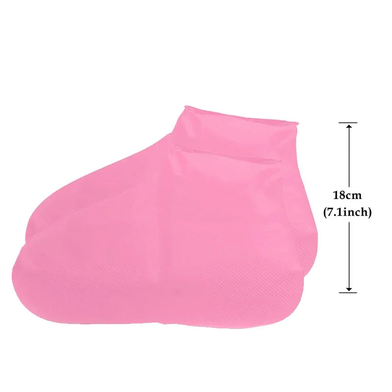 Reusable Shoe Covers – Waterproof Shoe Covers Silicone Anti-Slip Rain Boots Solid Polyester Universal