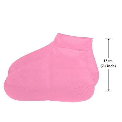 Reusable Shoe Covers – Waterproof Shoe Covers Silicone Anti-Slip Rain Boots Solid Polyester Universal