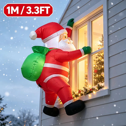 1M Inflatable Dabbing Santa Christmas Decoration