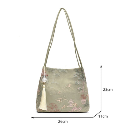 Silk Jacquard Shoulder Bag