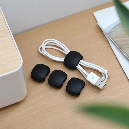 Self-Adhesive Cable Management Clips for Desk, Home & Office