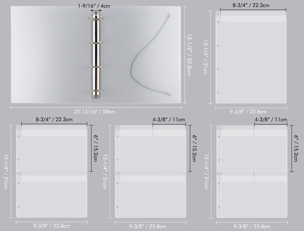 A4 Die Storage Book Binder For Stamps