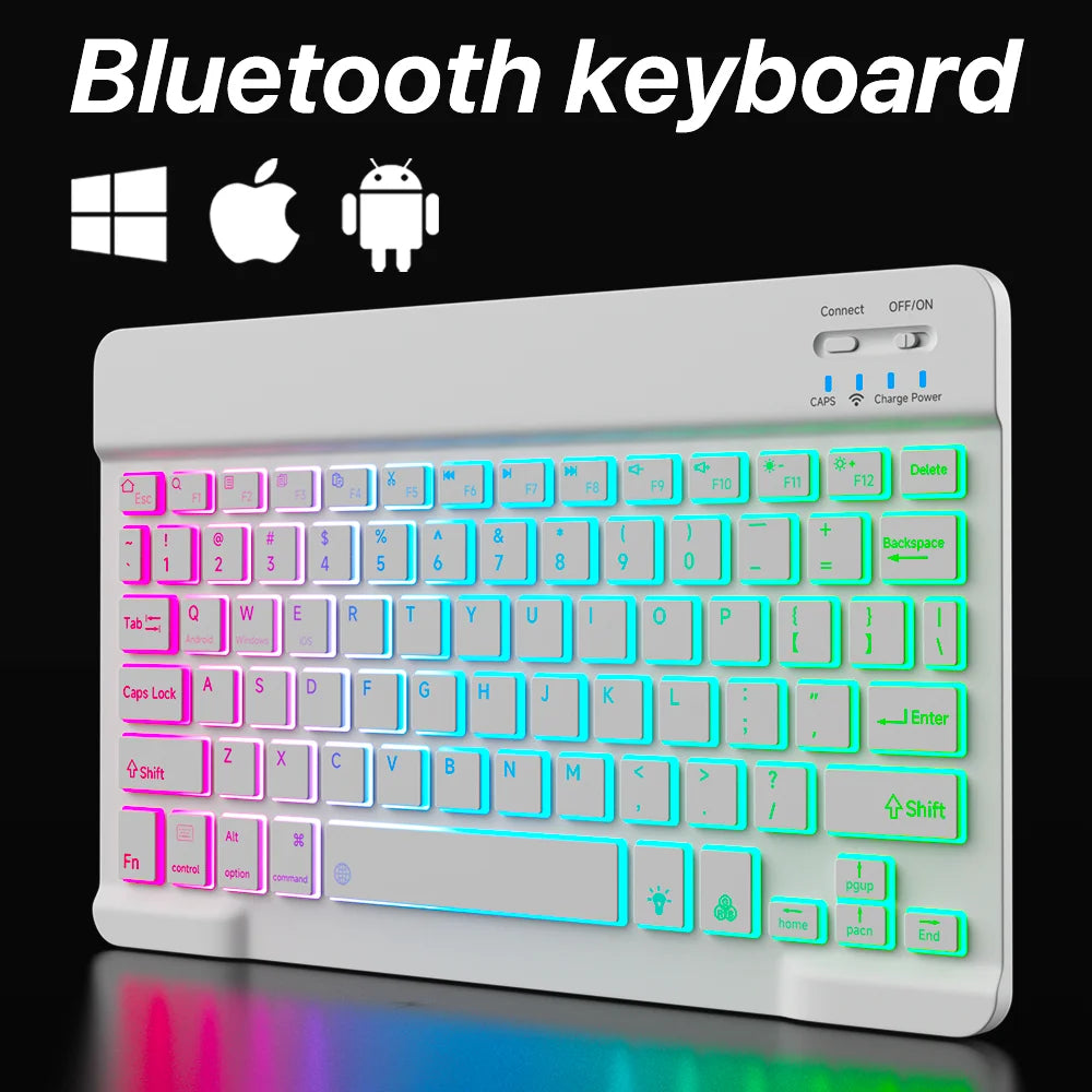 Backlit Bluetooth Keyboard & Mouse Set