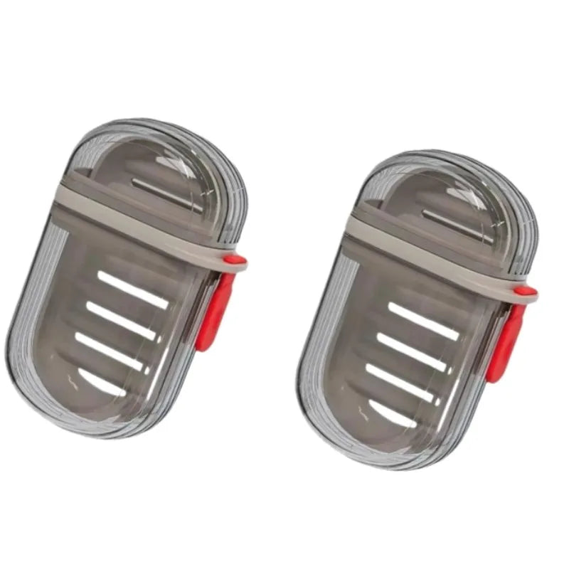 Portable Drainable Travel Soap Case with Sealed Lid