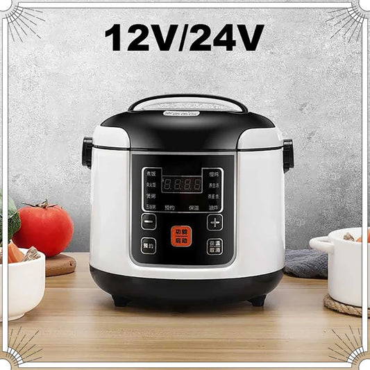 Portable Electric Rice Cooker 2L for Cars, Trucks & Travel