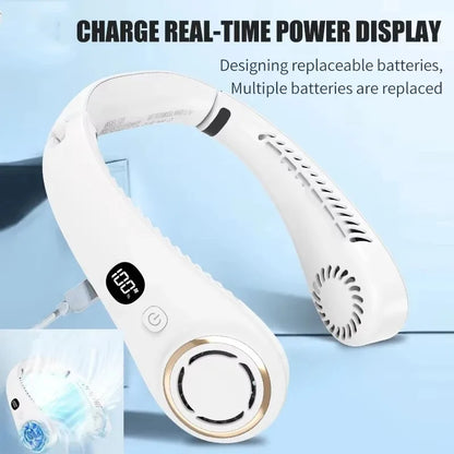Mini Bladeless Rechargeable Neck Fan