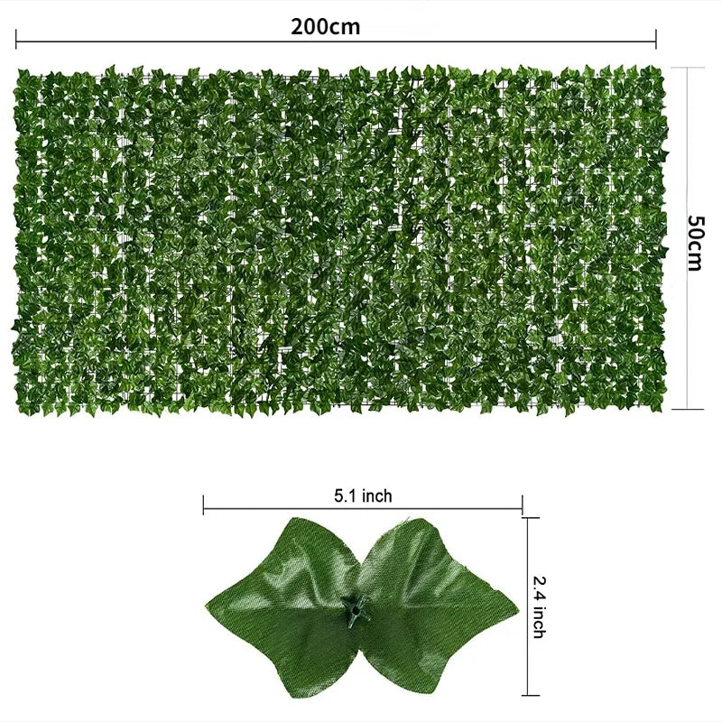 Artificial Ivy Privacy Fence Panel