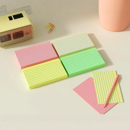 Colorful Index Flash Cards for Studying & Memorization