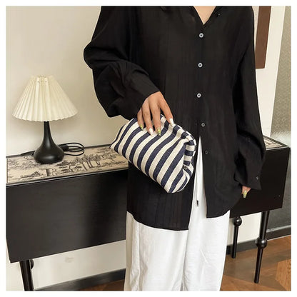 Summer Woven Crochet Beach Clutch Handbag