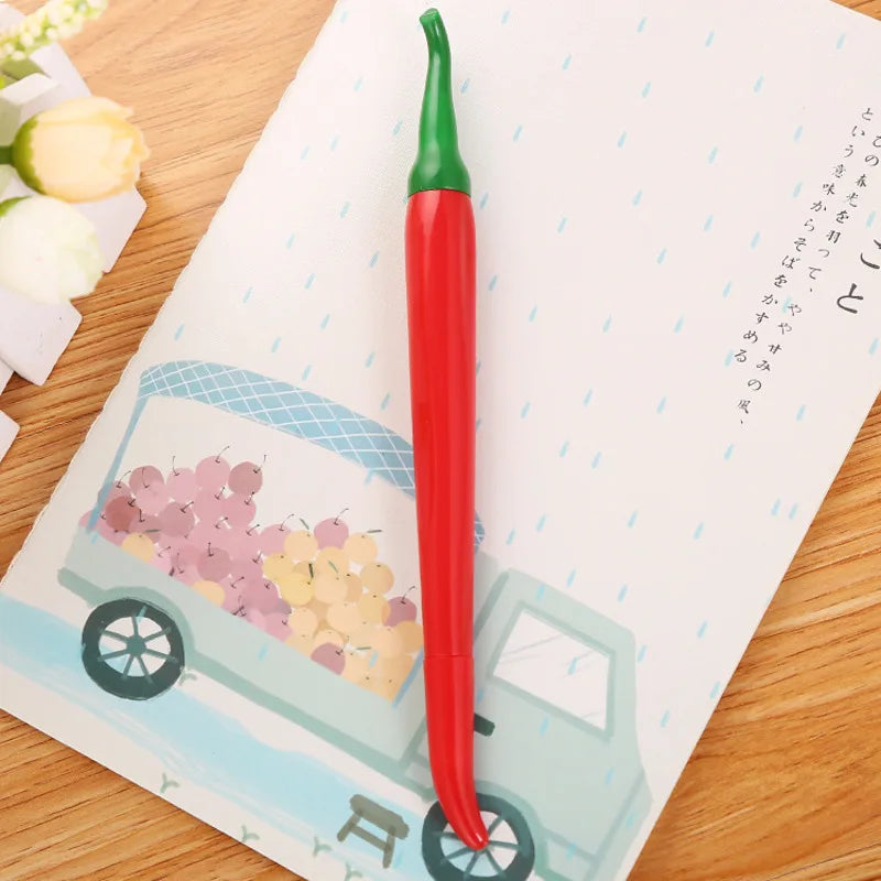 1 Pc Lytwtw's Cute Cartoon Kawaii Chili Paprika Vegetables Gel Pen