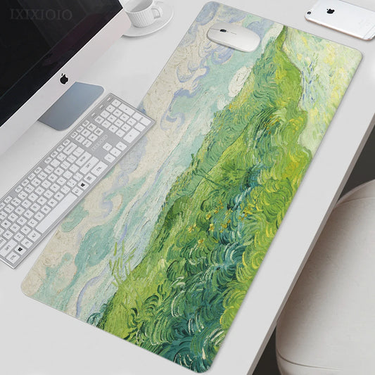Large Non-Slip Mouse Pad with Van Gogh Inspired Artwork