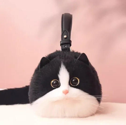 Cute Plush Cat Shoulder Bag Carrier