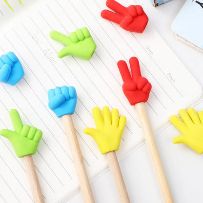 Cute Rubber Pencil Top Erasers for School, Drawing & Rewards