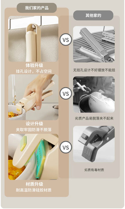 One-Handed Heat Resistant Dish Plate Holder