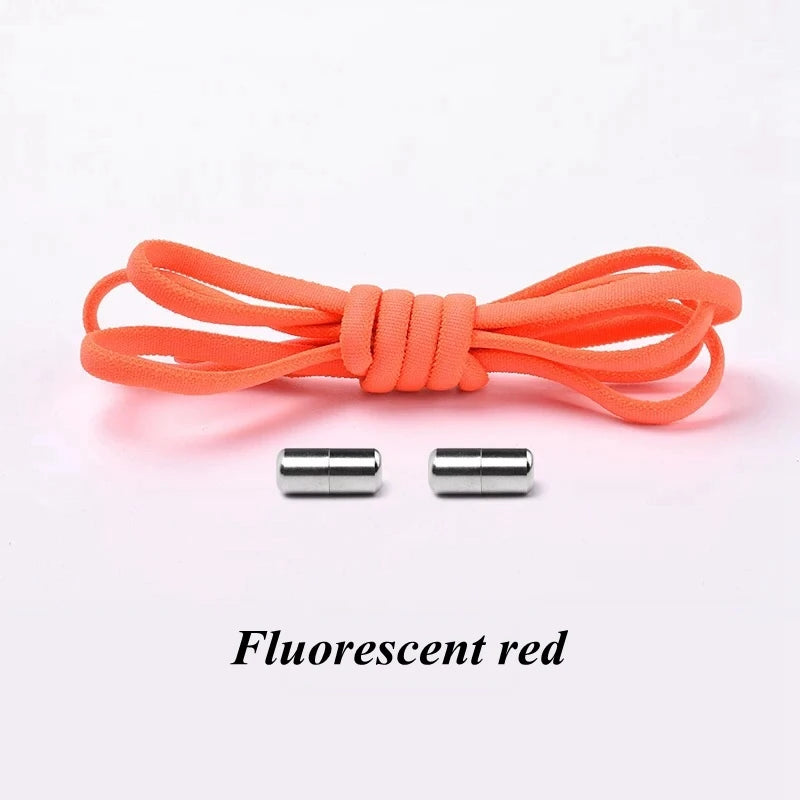 Elastic No-Tie Shoelaces with Metal Lock