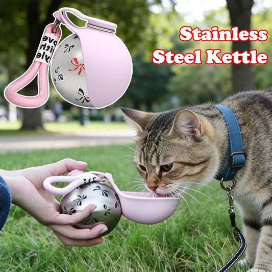 Leak-Proof Travel Water Bottle & Foldable Drinking Bowl for Dogs and Cats