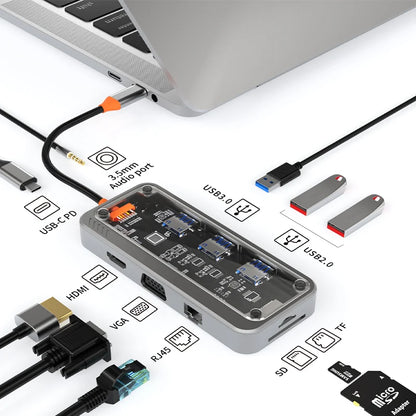 Basix 10-in-1 USB-C Hub Docking Station