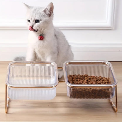 Elevated Non-Slip Pet Feeding Bowl for Cats & Small Dogs