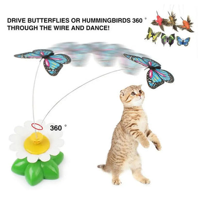 Interactive Rotating Butterfly Cat Toy