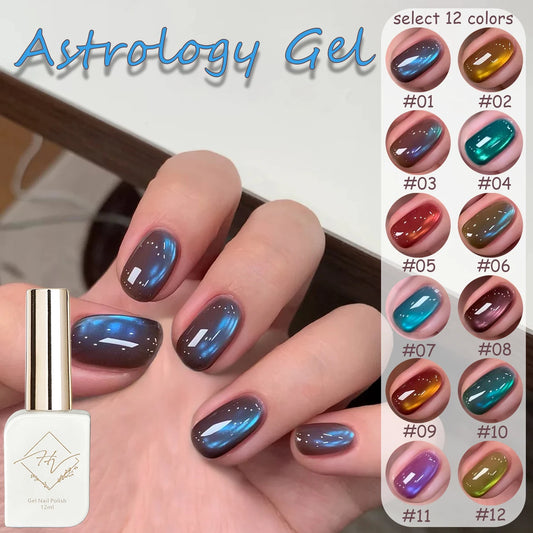 MISS SHAKA 12-Color Astrology Cat Eye Nail Gel