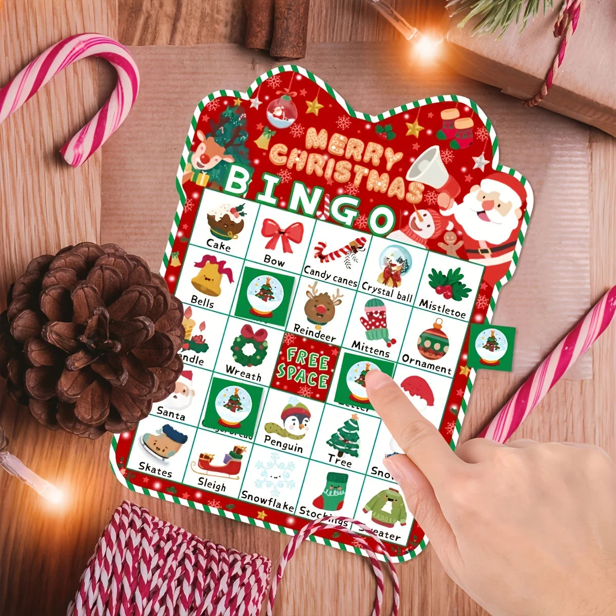 24-Player Christmas Bingo Game