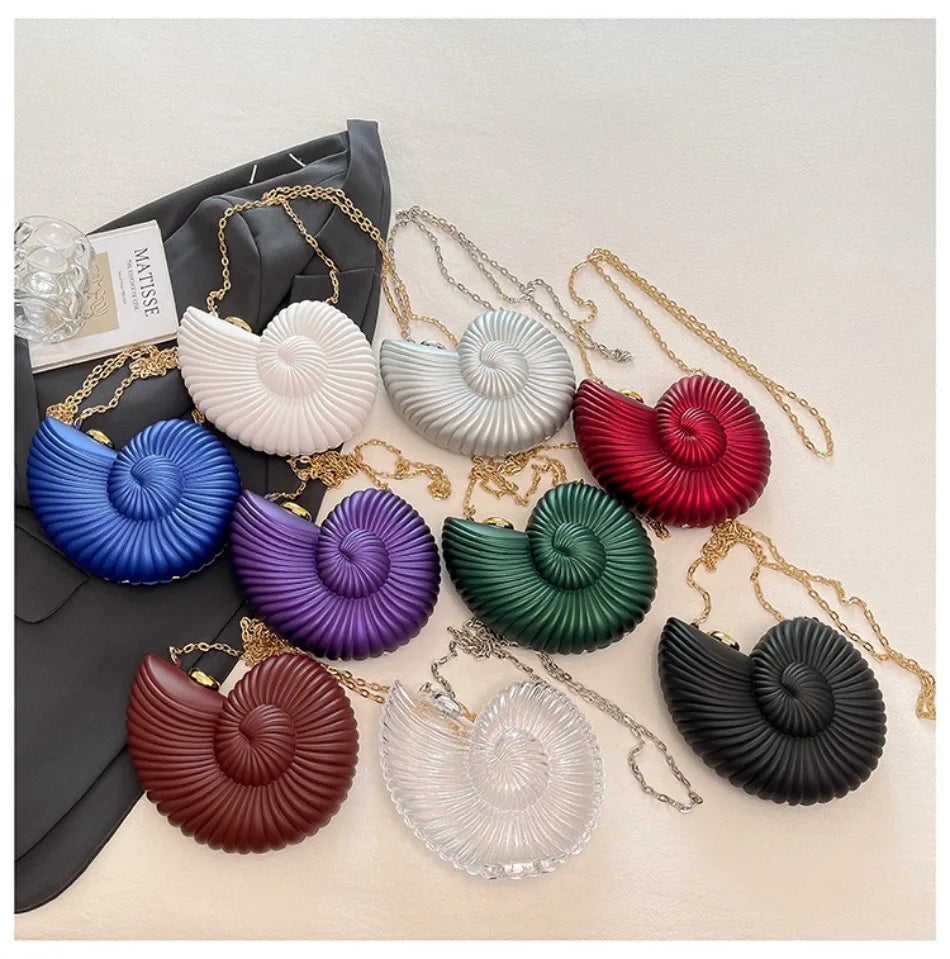 Seashell Acrylic Evening Bag