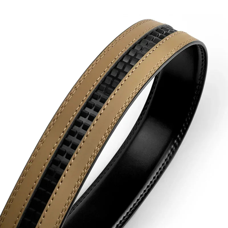 Men’s No-Buckle Cowskin Belt