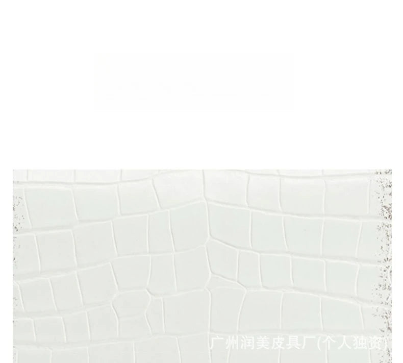 Crocodile Pattern Top Handle Satchel