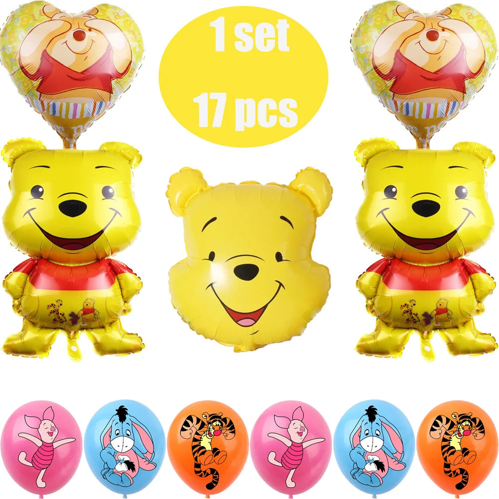 Winnie the Pooh Birthday Decoration Balloons