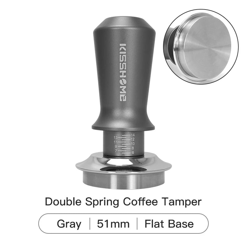 30lb Calibrated Coffee Tamper with Double Spring for Espresso Portafilters