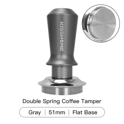 30lb Calibrated Coffee Tamper with Double Spring for Espresso Portafilters