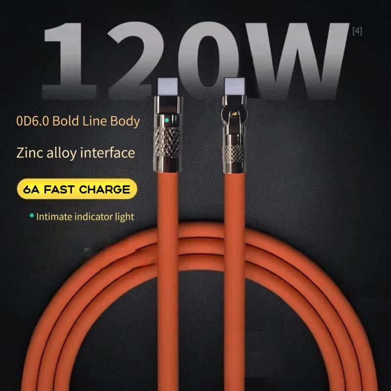 120W USB-C Silicone Cable