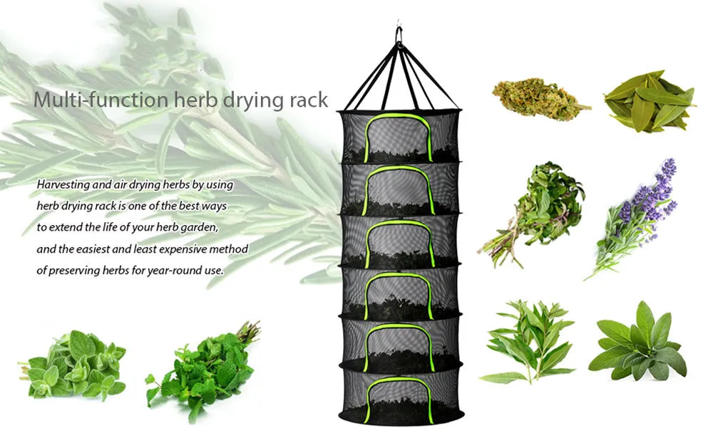 Hanging Mesh Herb & Flower Drying Net