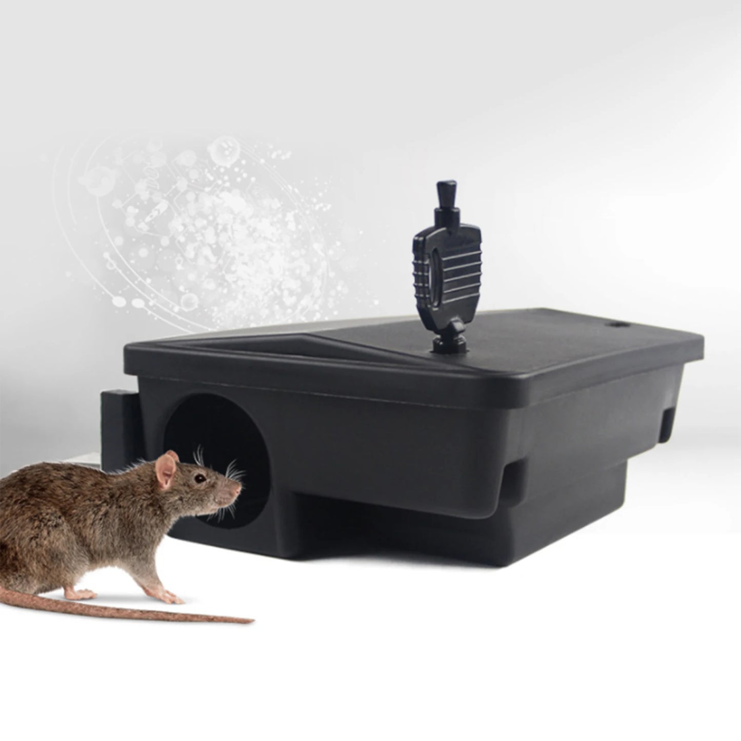 Tamper-Resistant PP Rodent Bait Box with Secure Locking Lid