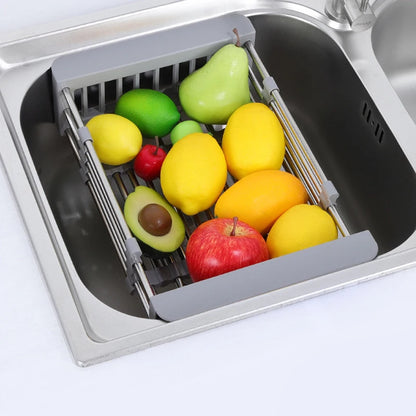 Expandable Stainless Steel Sink Colander Basket