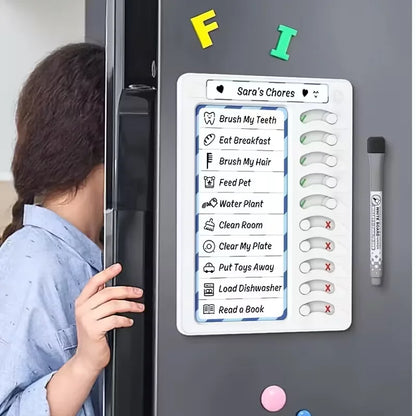 Magnetic Reusable Chore & To-Do List Whiteboard
