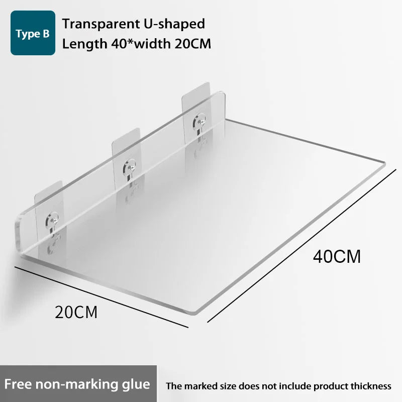 Wall-Mounted Acrylic Storage Rack