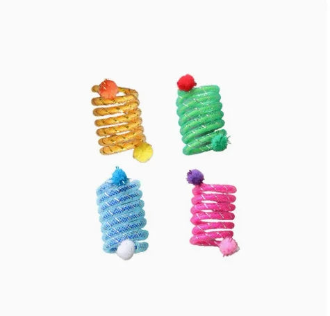Colorful Spring Interactive Cat Toy