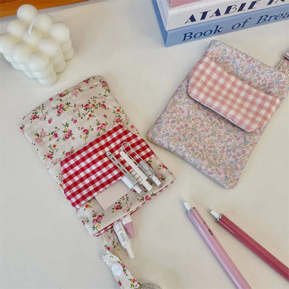 Floral Fabric Pencil Case