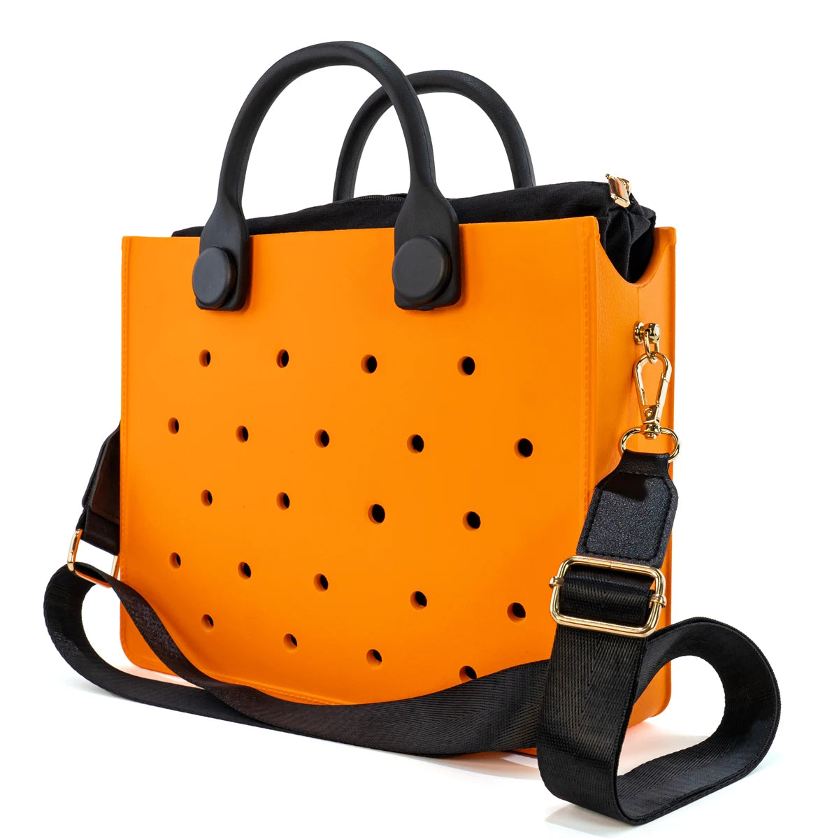 Waterproof EVA Tote Bag with Charm Holes