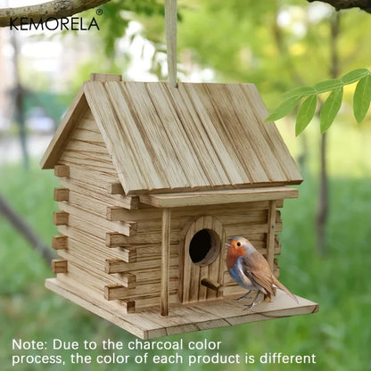 Natural Wooden Bird Nest Box