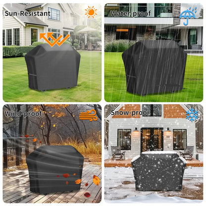 Waterproof Heavy-Duty BBQ Grill Cover – UV & Weather Resistant