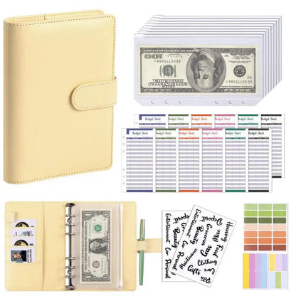 Practical Household Accessory – A6 PU Leather Budget Notebook – pp