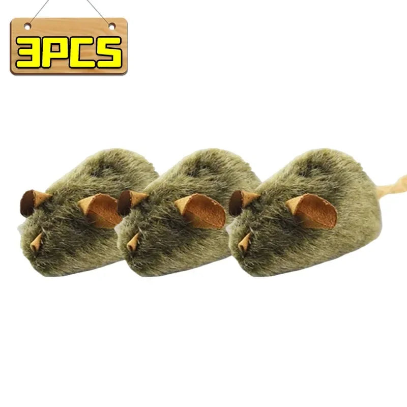 Plush Squeaky Mouse Cat Toy