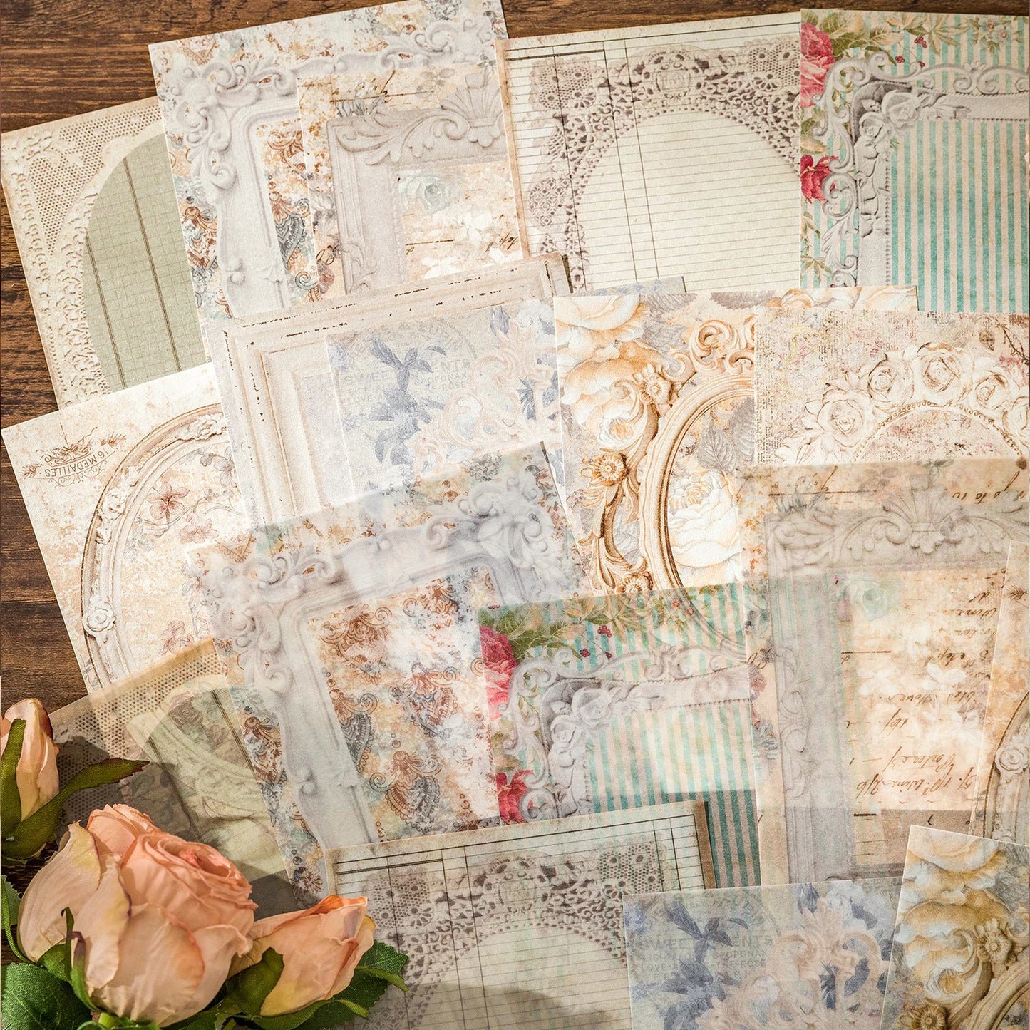 20Pcs Vintage Material Paper