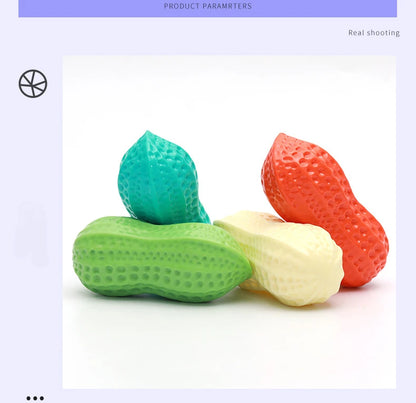 Peanut Squeaky Dog Chew Toy