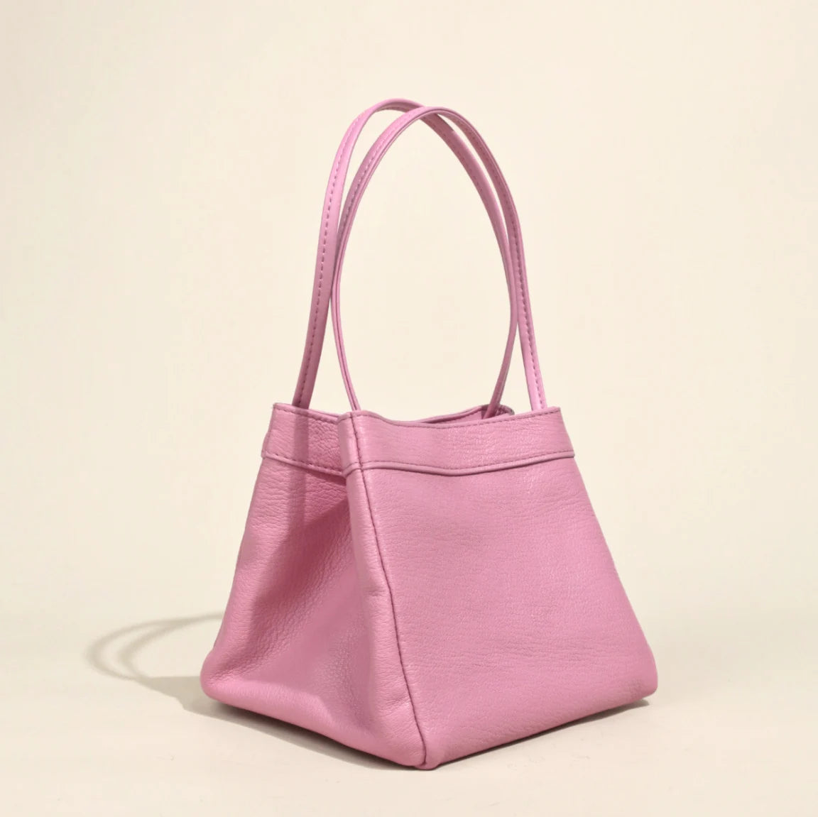 Custom Name Suede Leather Shoulder Bag with Top Handle