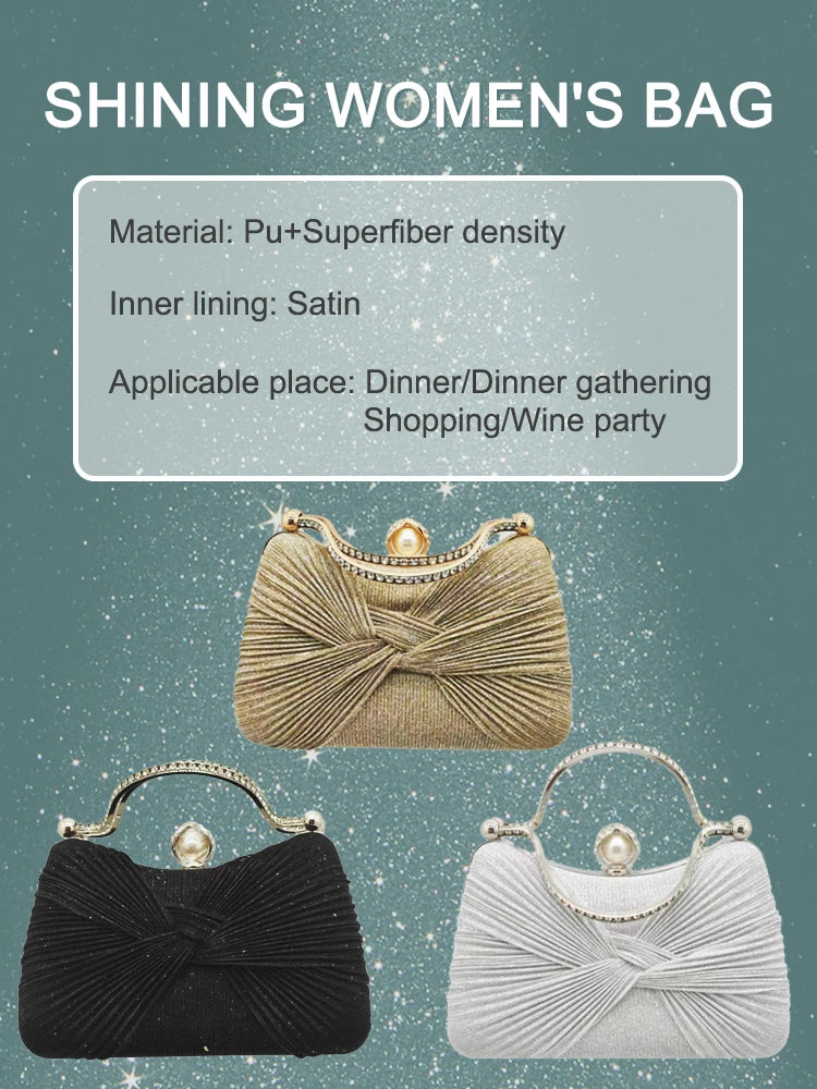 Beaded Pearl Evening Clutch